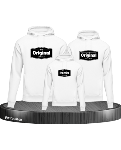 The Original The Remix mit Wunschdatum weiß The Original The Remix mit Wunschdatum weiß