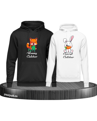 Bunny and Carrot Catcher schwarz-weiß Bunny and Carrot Catcher schwarz-weiß