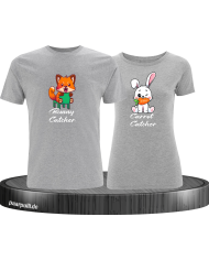 Bunny and Carrot Catcher grau