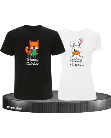 Bunny and Carrot Catcher schwarz-weiß Bunny and Carrot Catcher schwarz-weiß