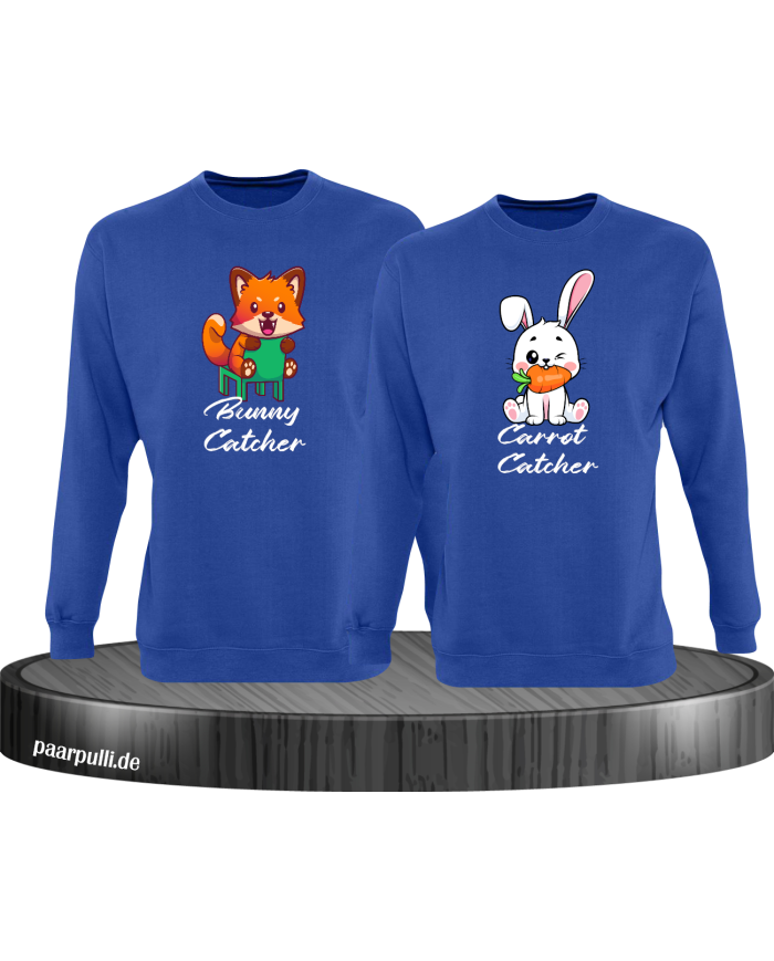 Bunny and Carrot Catcher blau