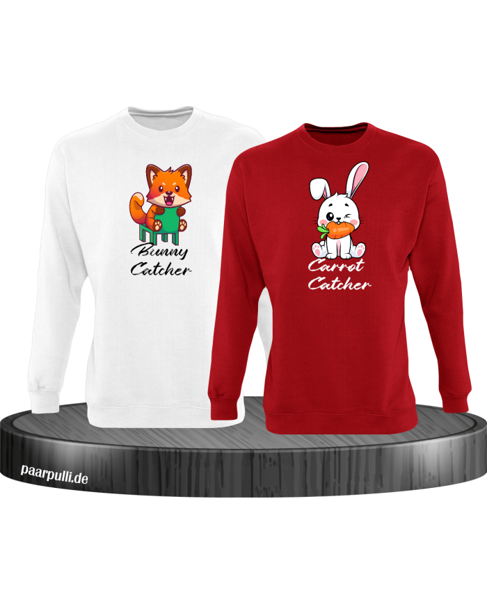 Bunny and Carrot Catcher weiß-rot