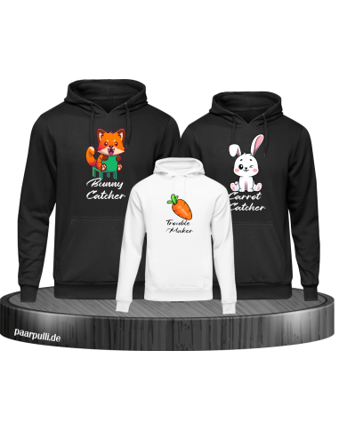 Bunny and Carrot Catcher Troublemaker schwarz-weiß Bunny and Carrot Catcher Troublemaker schwarz-weiß