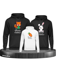 Bunny and Carrot Catcher Troublemaker schwarz-weiß