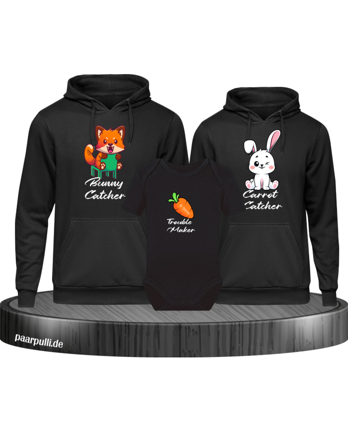 Bunny and Carrot Catcher Troublemaker schwarz