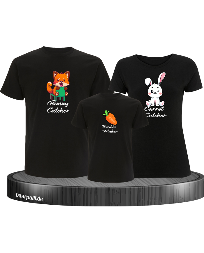 Bunny and Carrot Catcher Troublemaker schwarz