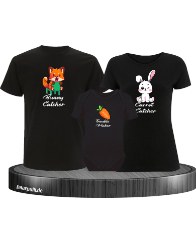 Bunny and Carrot Catcher Troublemaker schwarz