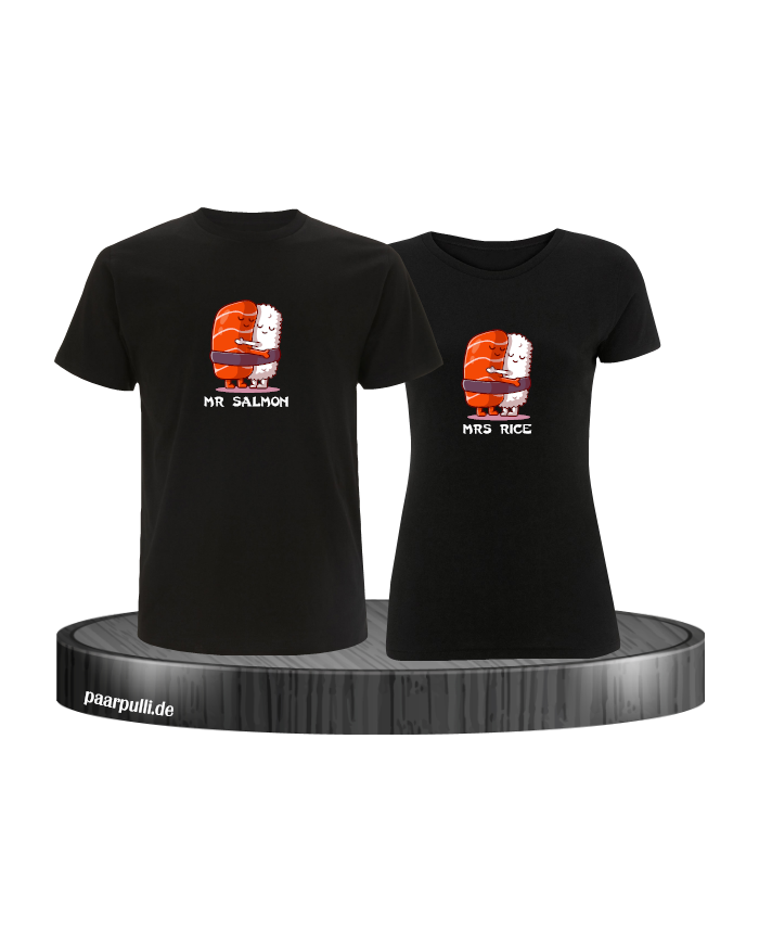 Mr Salmon and Mrs Rice schwarz