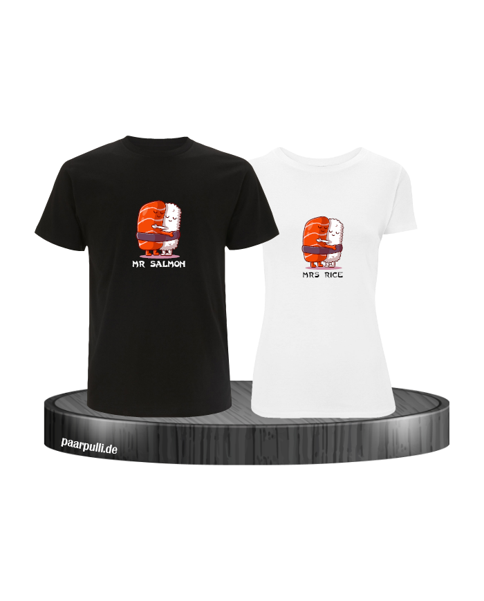 Mr Salmon and Mrs Rice schwarz-weiß