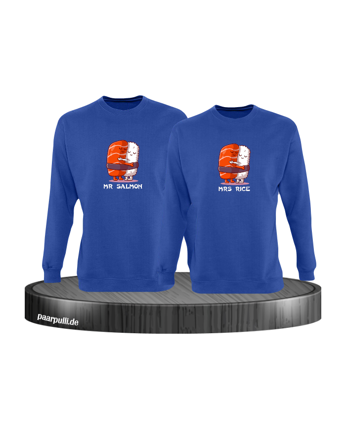 Mr Salmon and Mrs Rice blau