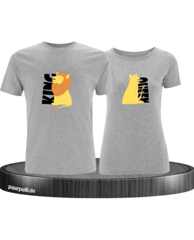 King Queen Löwen Set grau King Queen Löwen Set grau