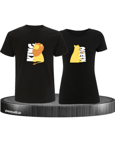 King Queen Löwen Set schwarz King Queen Löwen Set schwarz