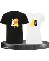 King Queen Löwen Set schwarz-weiß