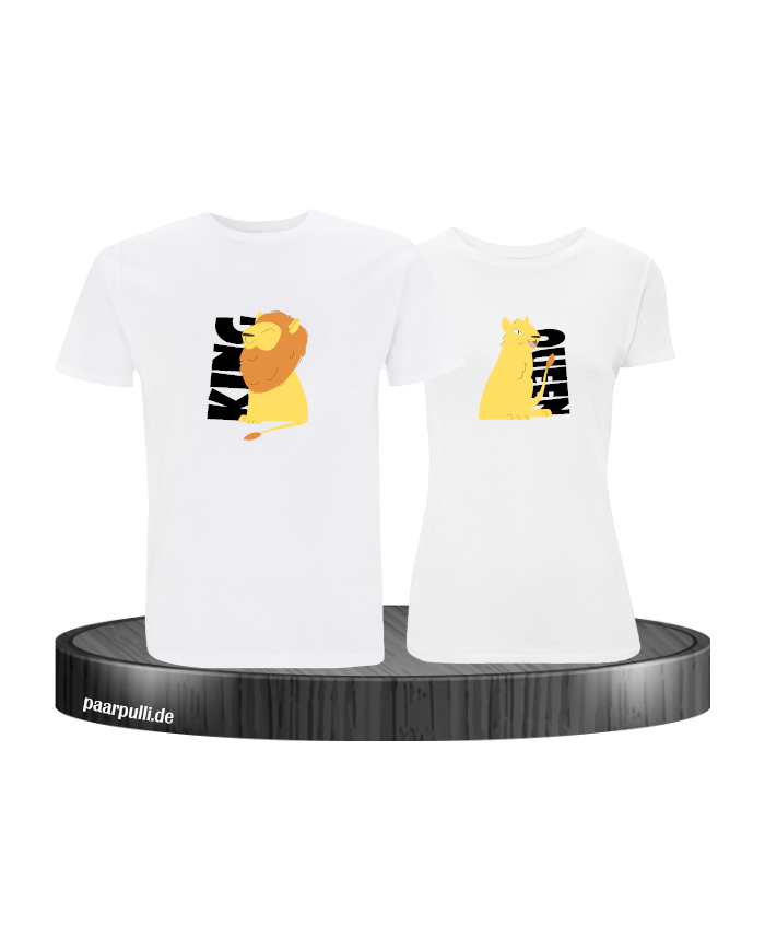 King Queen Löwen Set weiß