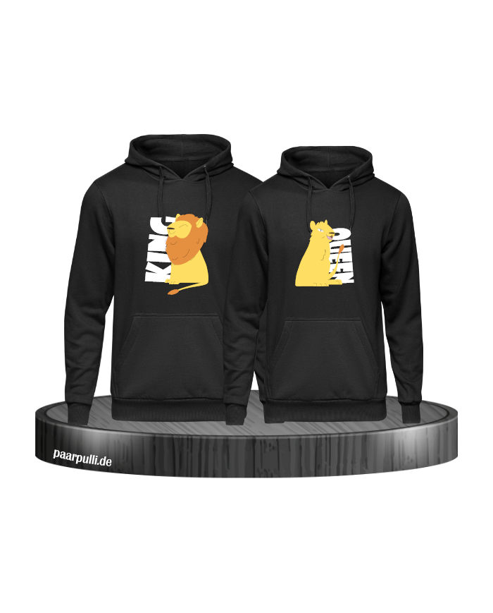 King Queen Löwen schwarz
