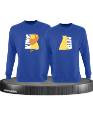 King Queen Löwen Set blau