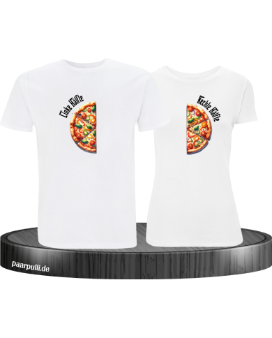 Pizza-Hälften weiß Pizza-Hälften weiß