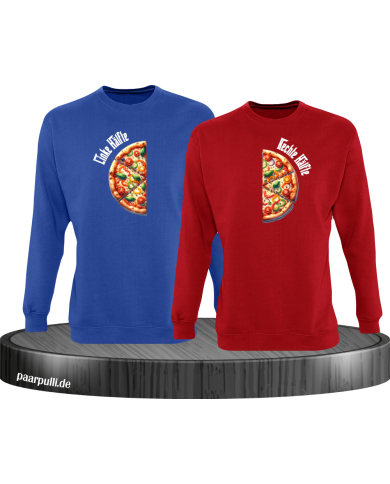 Pizza-Hälften Set blau-rot Pizza-Hälften Set blau-rot