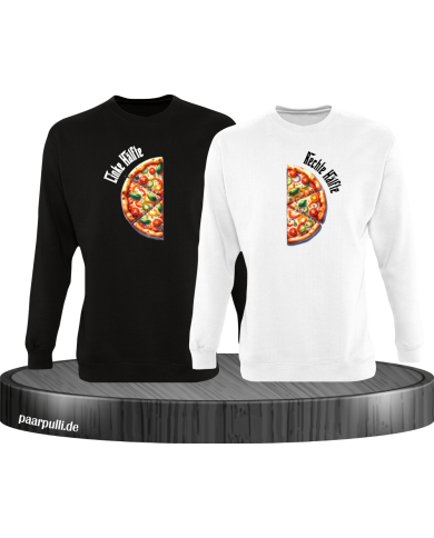 Pizza-Hälften Set schwarz-weiß Pizza-Hälften Set schwarz-weiß