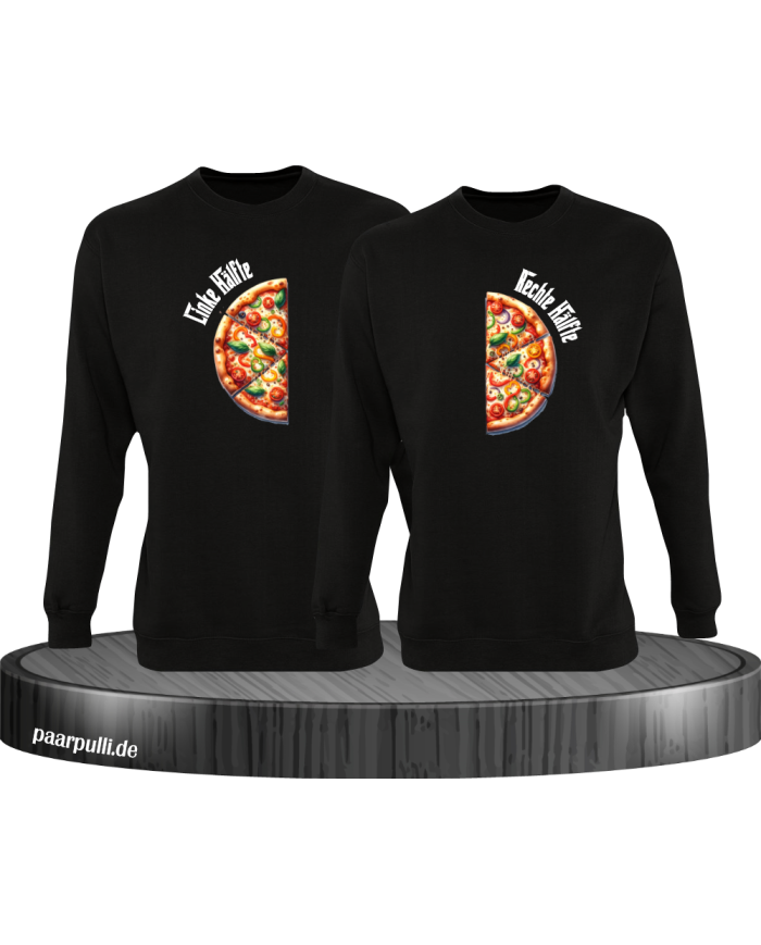 Pizza-Hälften Set schwarz