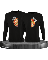 Pizza-Hälften Set schwarz