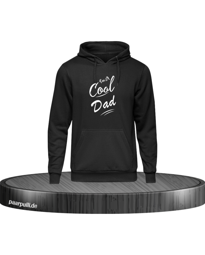 I'm a cool dad Hoodie schwarz in Größe L