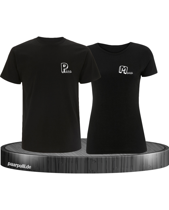 Mama Papa Set schwarz