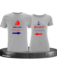 2er Pärchen-Set  Anker und Seil