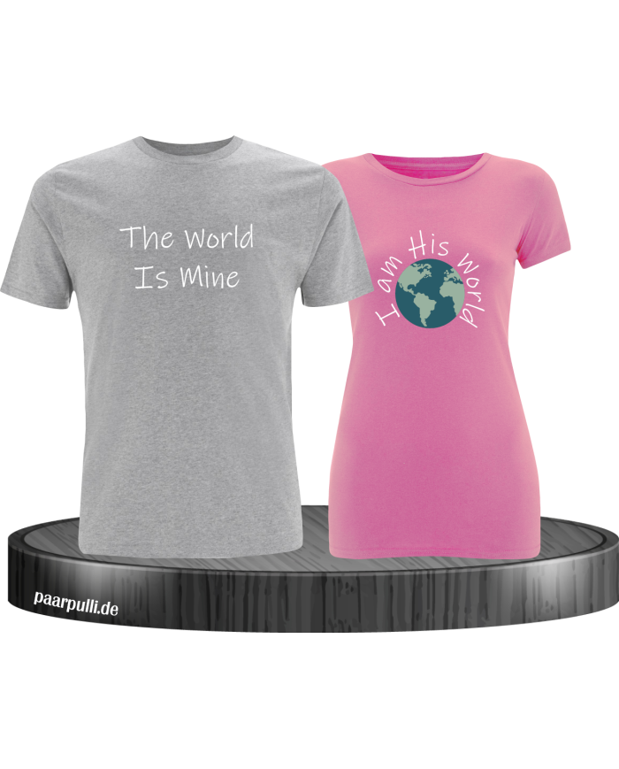 The World Is Mine grau-rosa