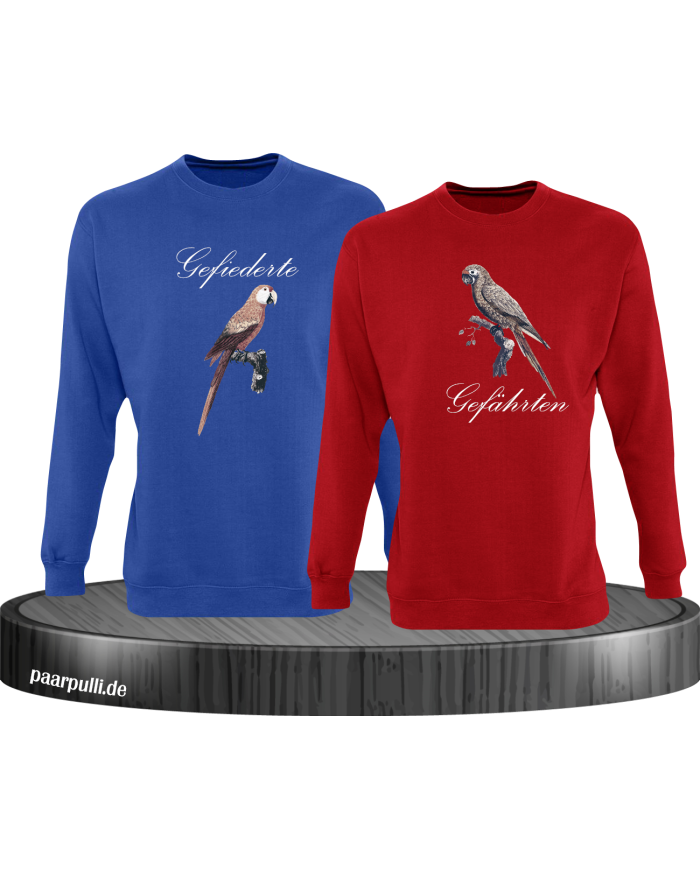 Gefiederte Gefährten blau-rot