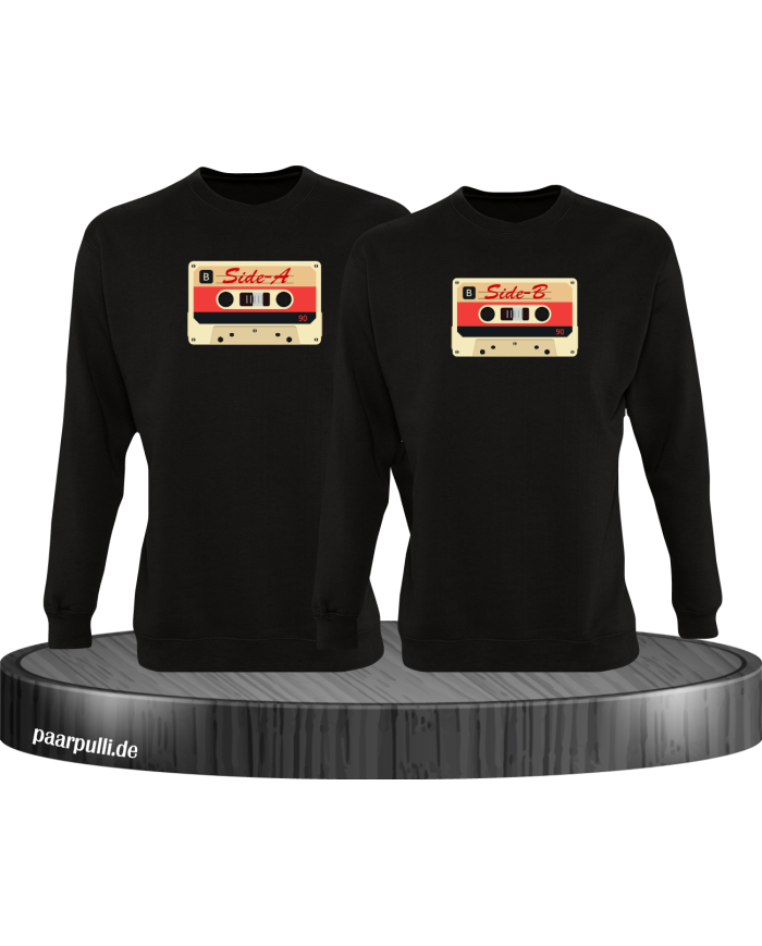 Retro Kassetten Set schwarz