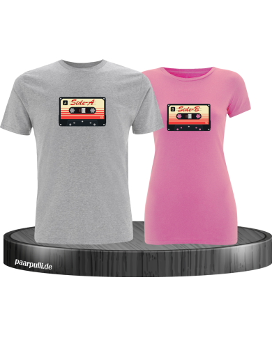 Retro Kassetten Set grau-rosa Retro Kassetten Set grau-rosa