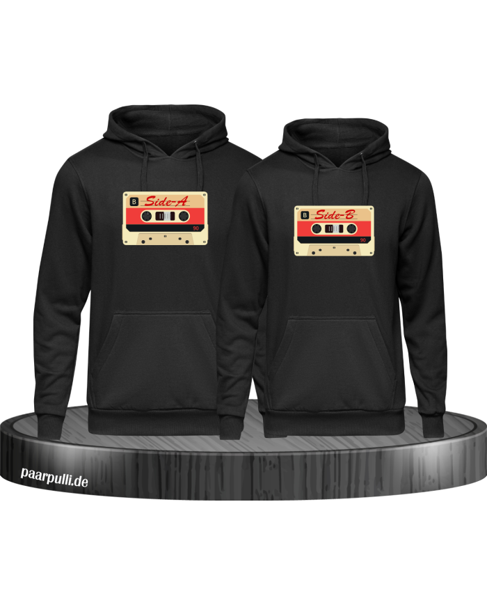 Retro Kassetten Set schwarz