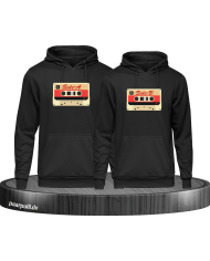 Retro Kassetten Set schwarz