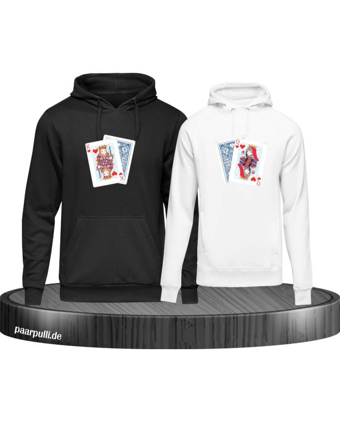 King Queen Poker schwarz-weiß