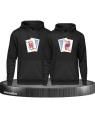 King Queen Poker Set schwarz