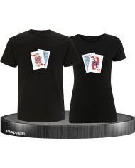 King Queen Poker T-Shirt Set