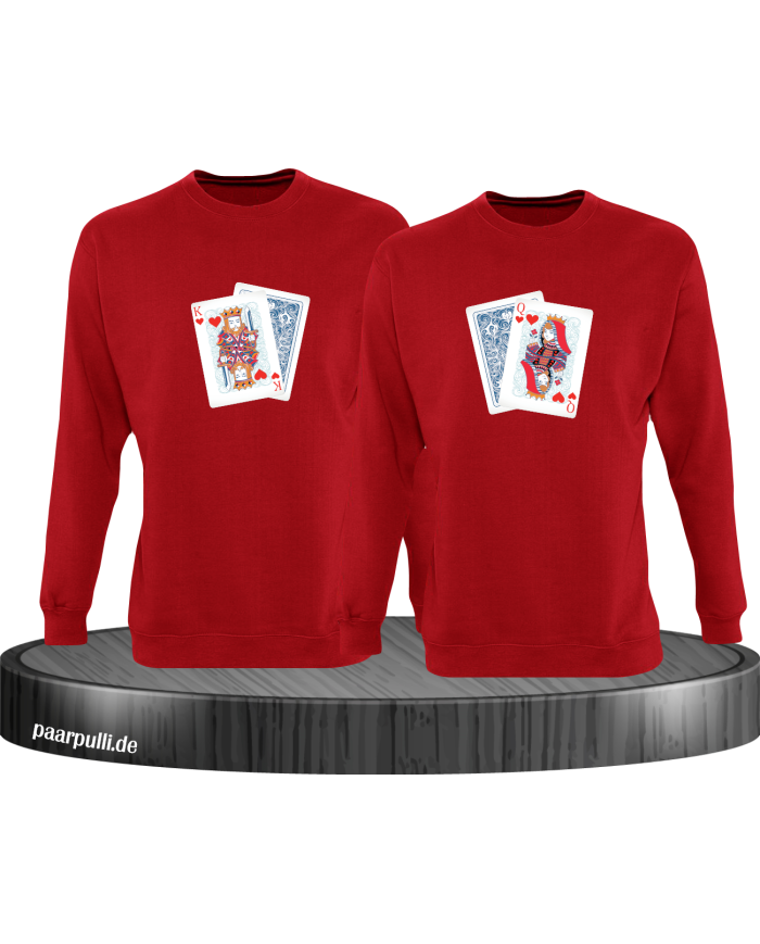 King Queen Poker Set rot