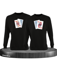 King Queen Poker Set schwarz