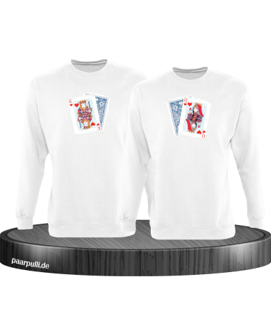 King Queen Poker Set weiß King Queen Poker Set weiß