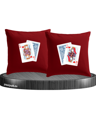 King Queen Poker Set rot