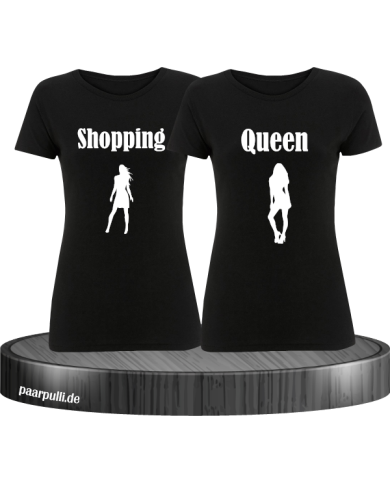 Shopping Queen Partnerlook T-Shirts schwarz