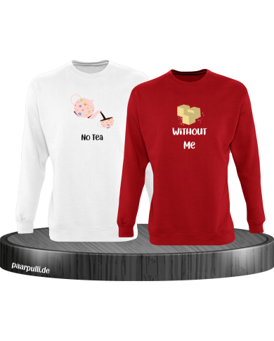 No Tea Without Me Set weiß-rot No Tea Without Me Set weiß-rot