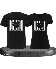 Ich liebe dich mit Wunschname Partnerlook Shirt schwarz