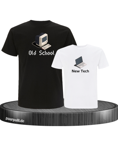 Old School New Tech Set schwarz-weiß Old School New Tech Set schwarz-weiß