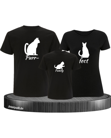 Purrfect Family 3er Set schwarz