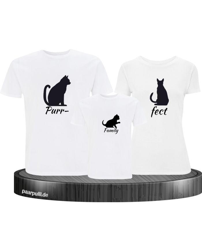 Purrfect Family 3er Set weiß