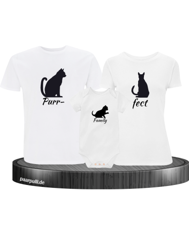 Purrfect Family 3er Set weiß