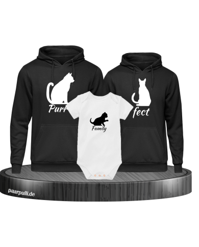 Purrfect Family 3er Set schwarz-weiß Purrfect Family 3er Set schwarz-weiß