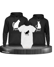 Purrfect Family 3er Set schwarz-weiß